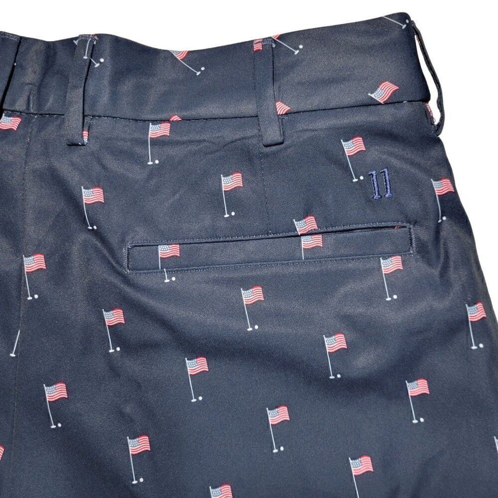 Walter Hagen Shorts Men Size 30 All over print American Flag‎ Stretch Waistband - Picture 8 of 12